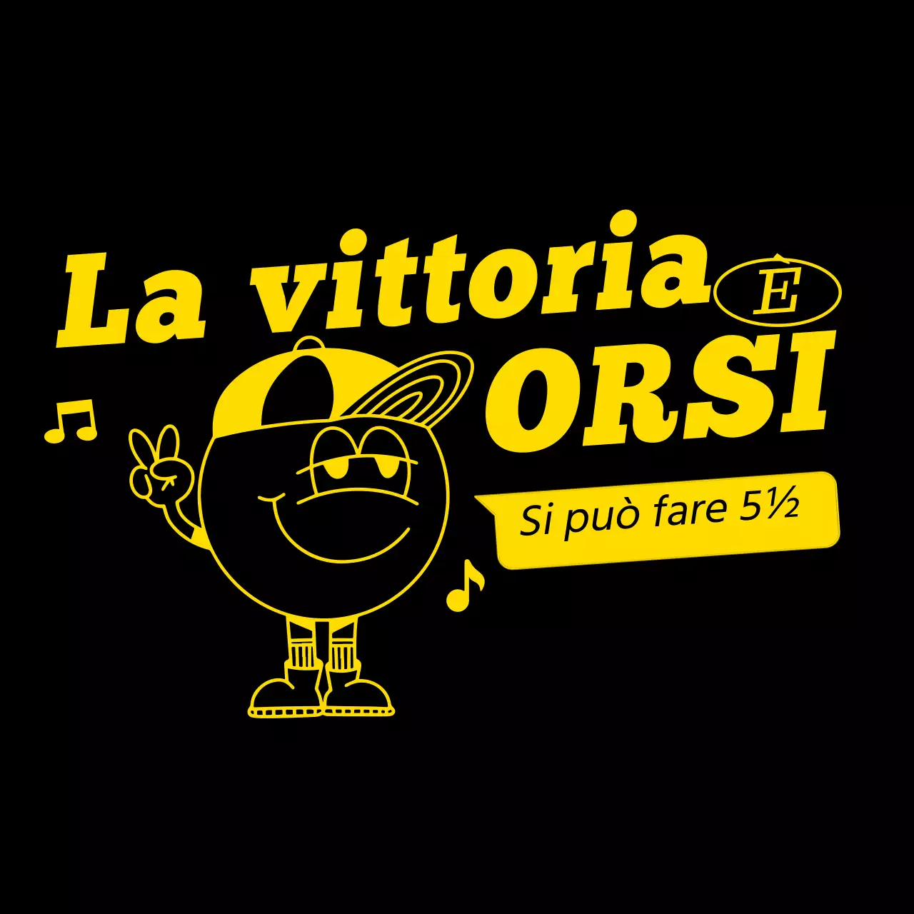 Hip linea illustrazione numero posteriore concetto scuola gruppo maglietta in giallo