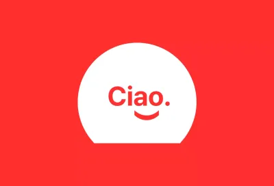 Ciao smiley sfondo rosso baldt