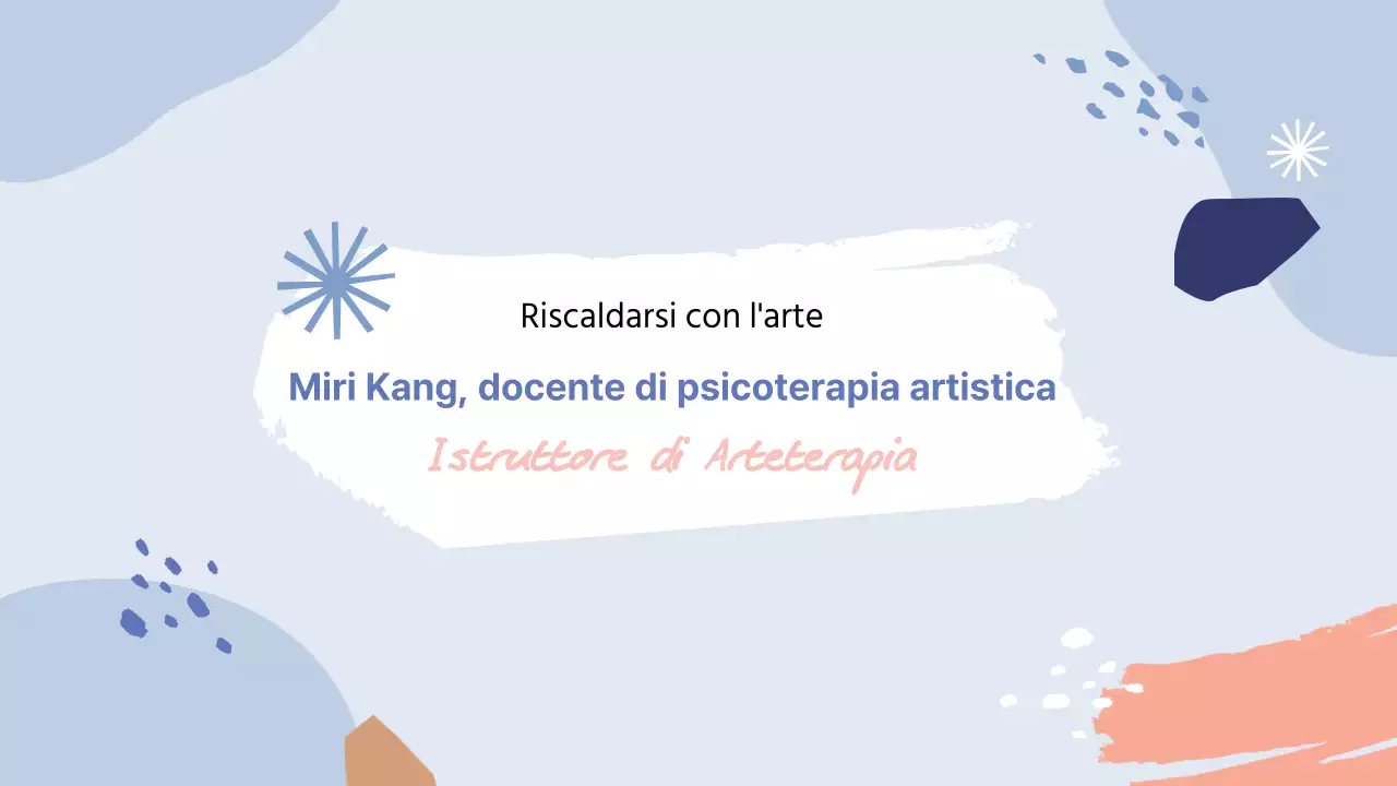 Portafoglio per istruttori di psicoterapia artistica in blu e azzurro