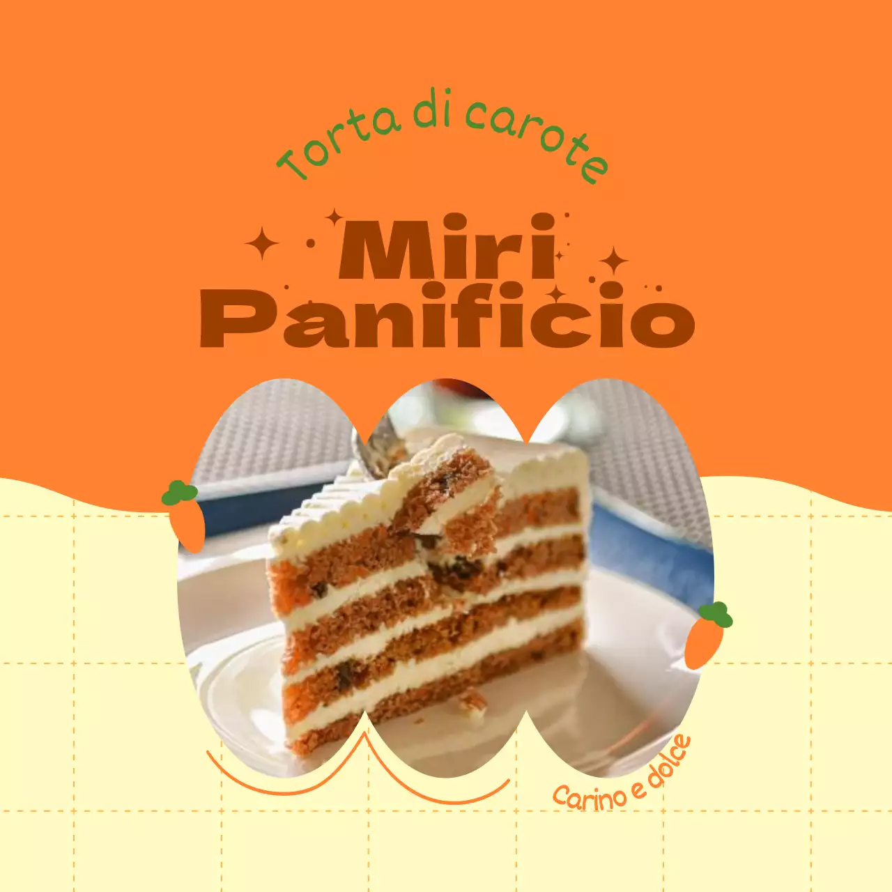 Promuovete il vostro menu con una simpatica cornice arancione