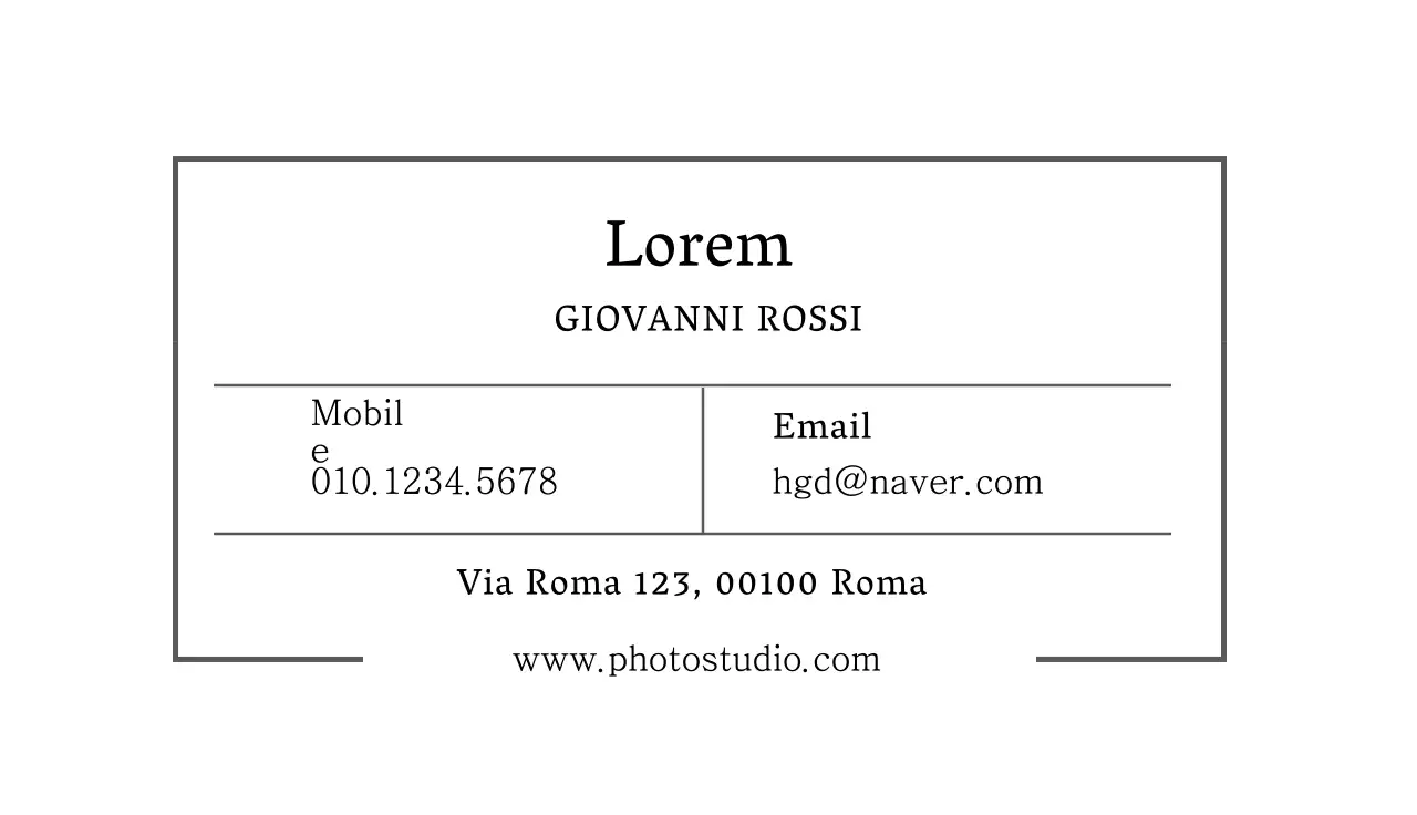 illustrazione nera semplice studio fotografico