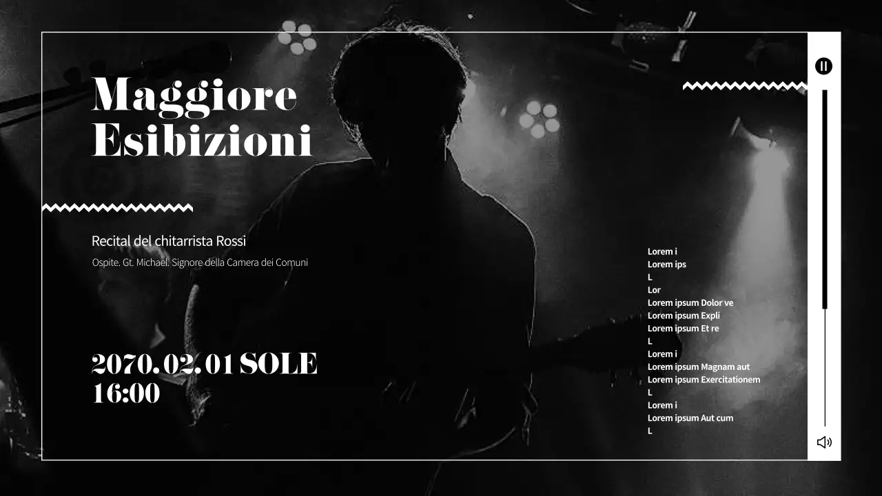 Una semplice cartella da chitarrista in nero