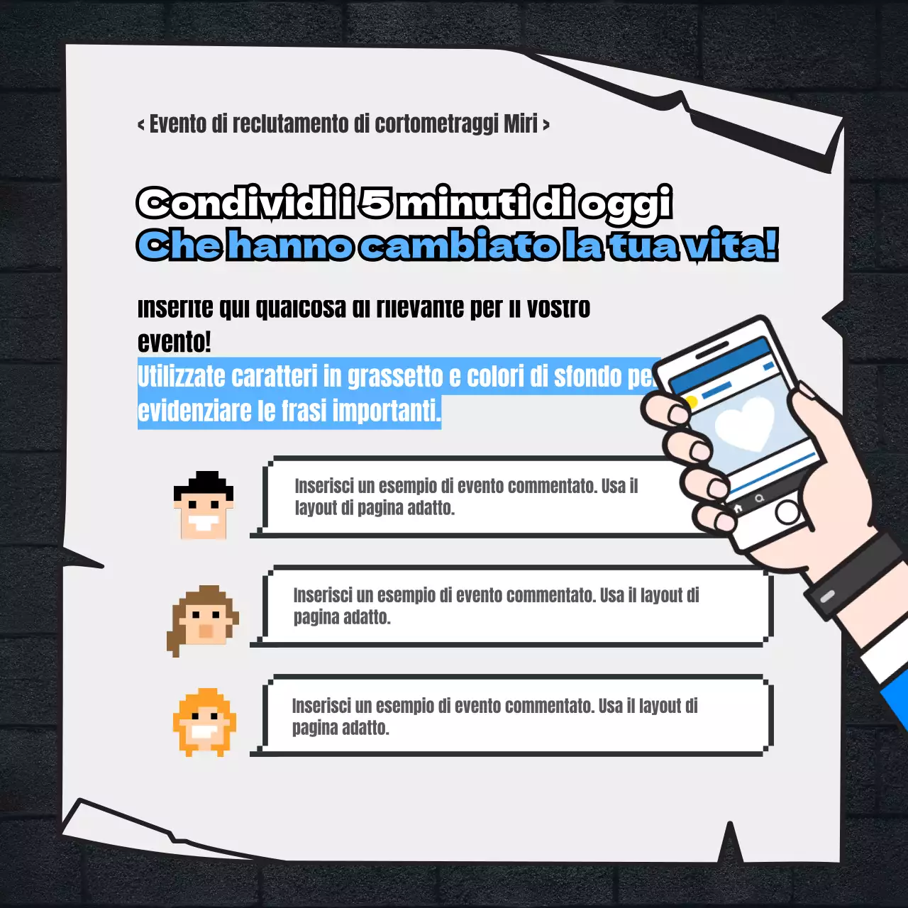 Invito ai sostenitori per il Blue Film Concept Film Festival