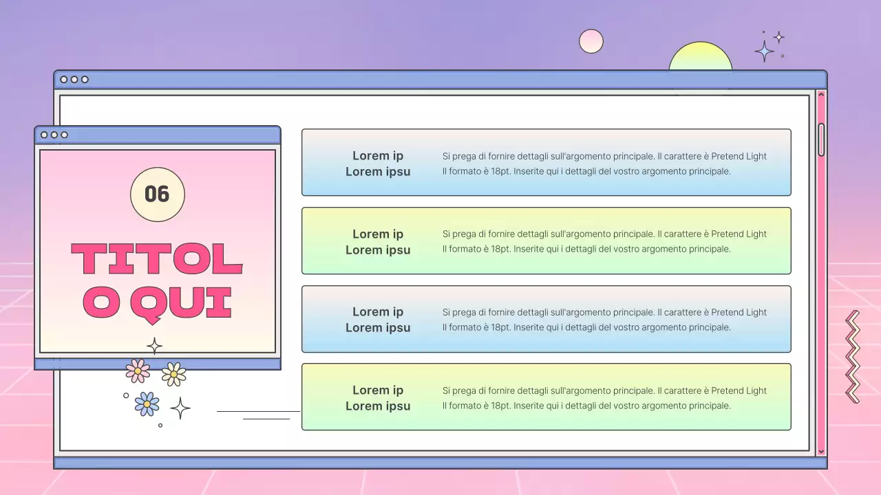 Un profilo aziendale kitsch con sfumature rosa