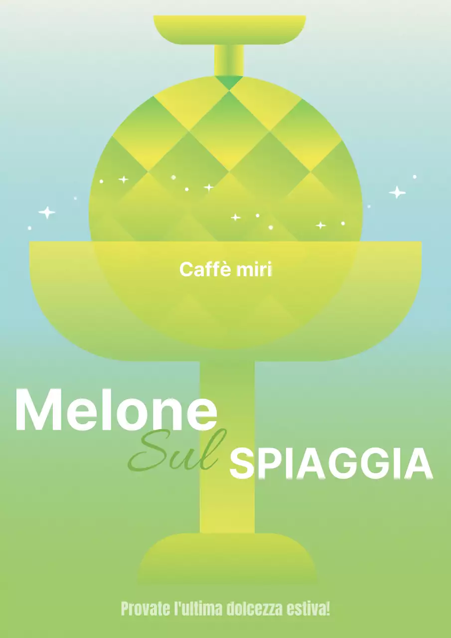 Serie di marketing promozionale del caffè con illustrazioni di frutta