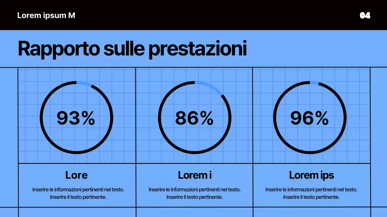 Presentazione di uno studio di marketing con concetto di quaderno blu
