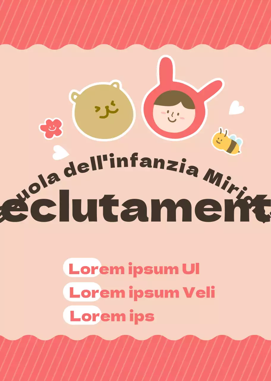 Magnete per il reclutamento della scuola materna