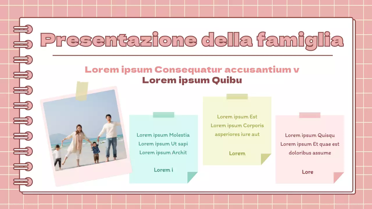 Presentazione minimalista dei compiti per le vacanze della scuola primaria in rosa e giallo