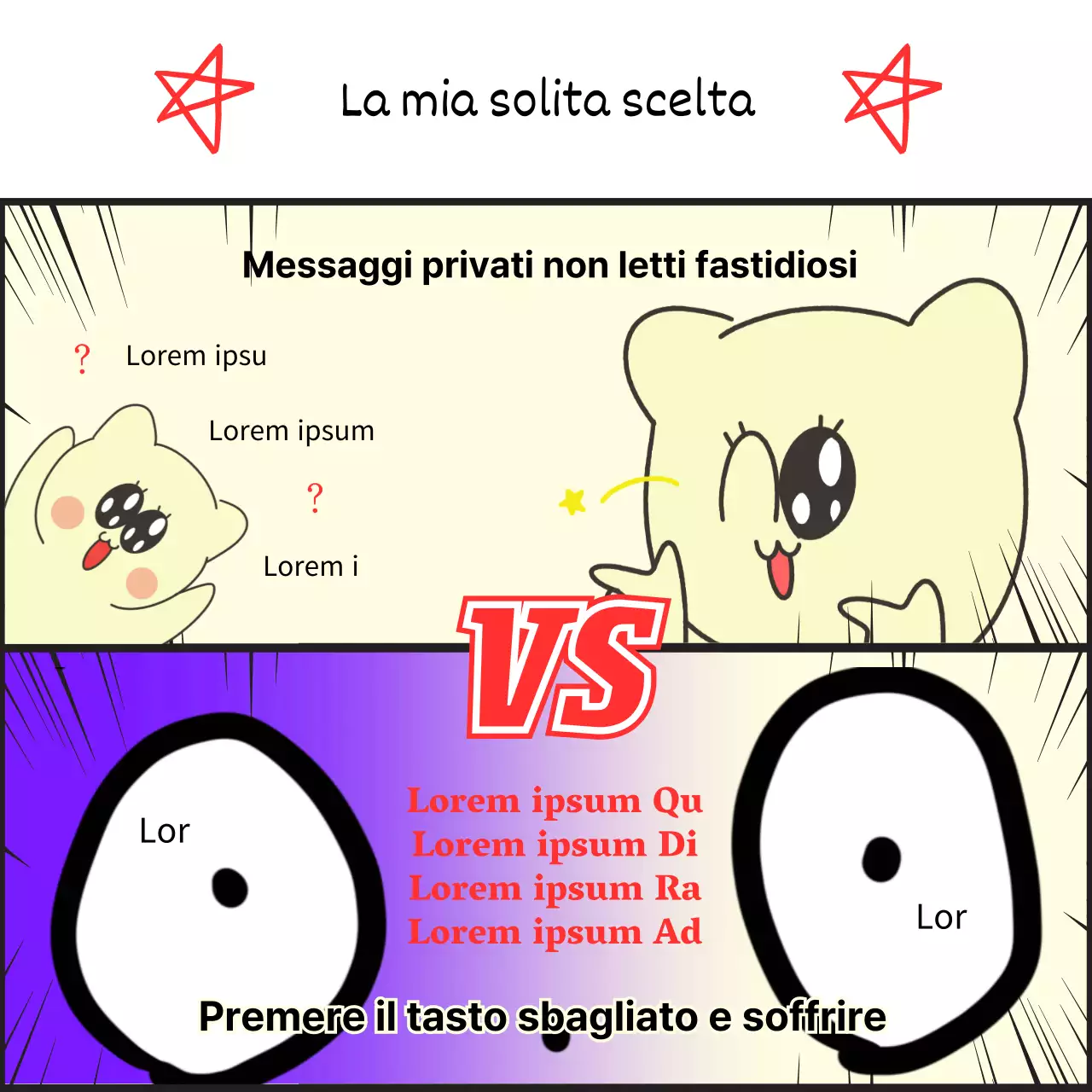 Scelte estreme con sfondi gialli e viola a contrasto