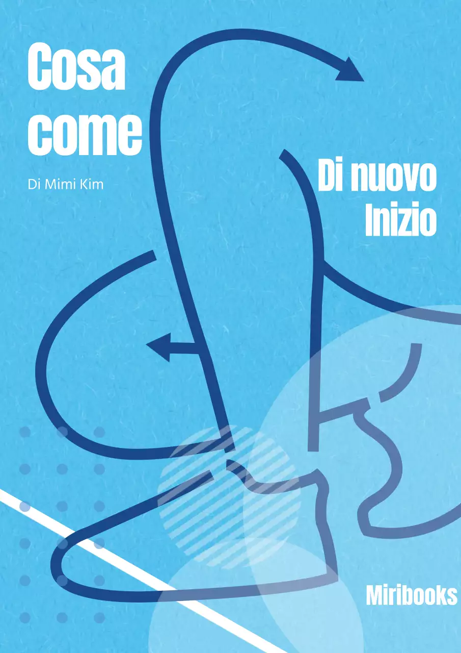 Copertina del libro con linee dinamiche su sfondo blu