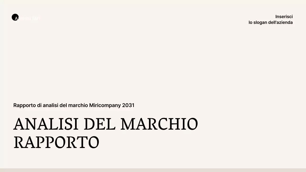 Stile business semplice in beige e marrone