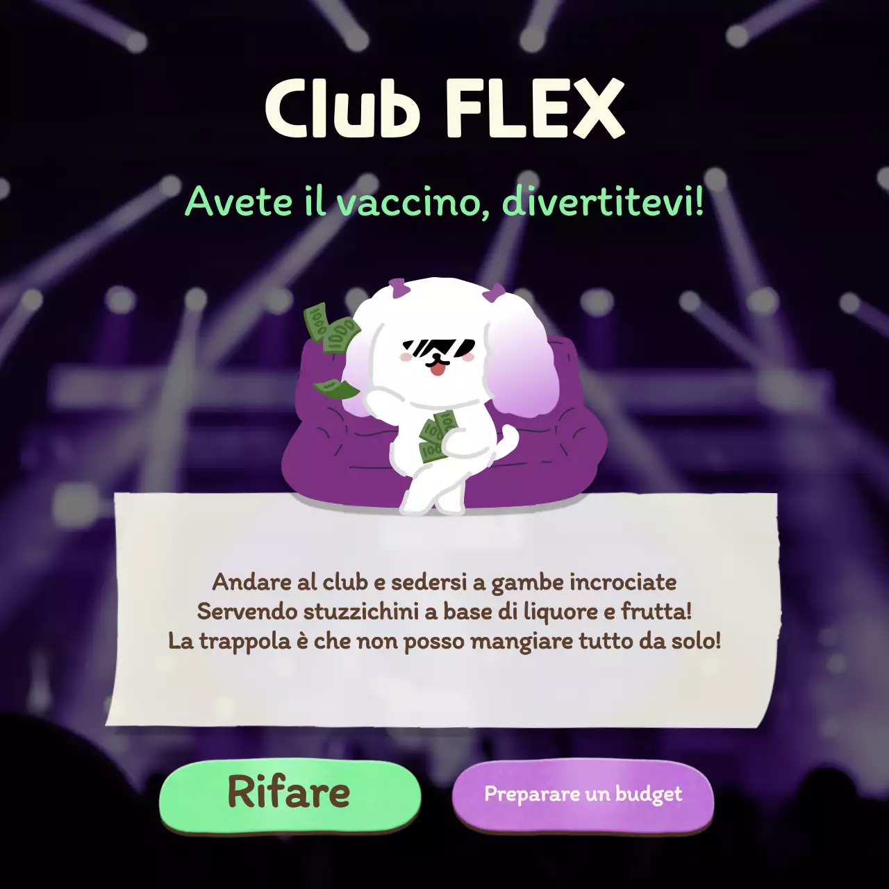 Test psicologico di tipo vacanziero con un simpatico concetto di piscina blu