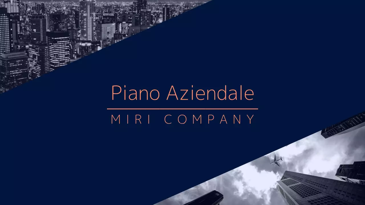 Un business plan navy, audace e pulito