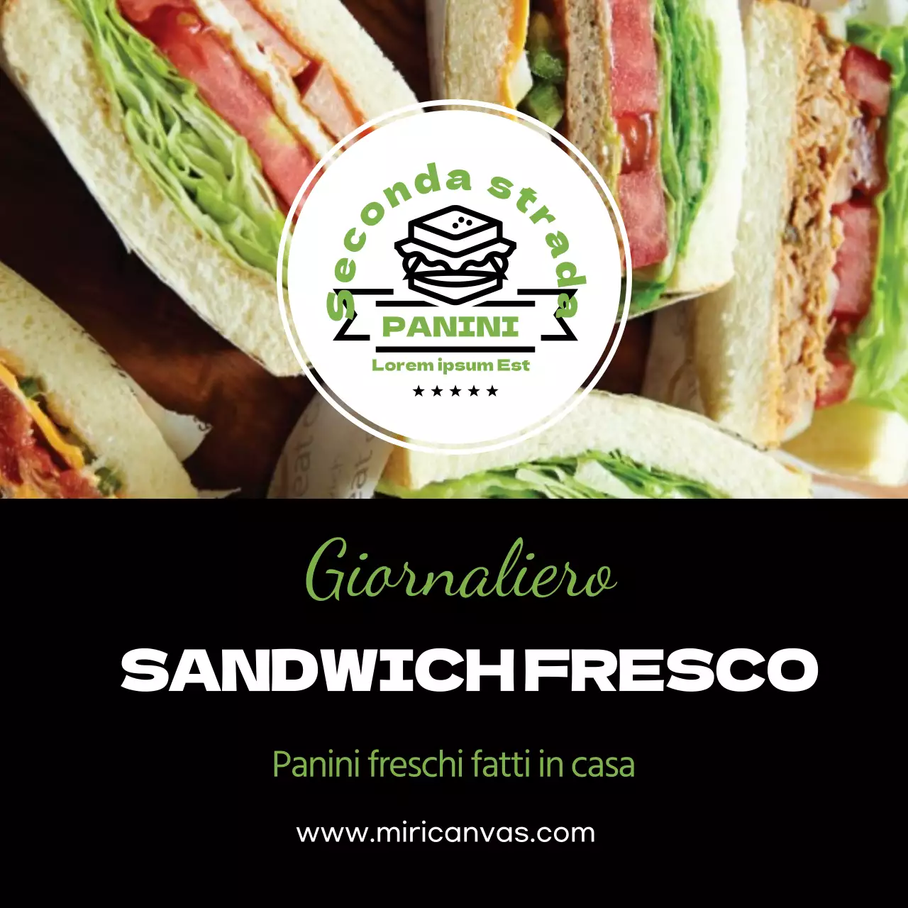 Promuovete la vostra paninoteca fresca fatta in casa FRESH SNADWICH