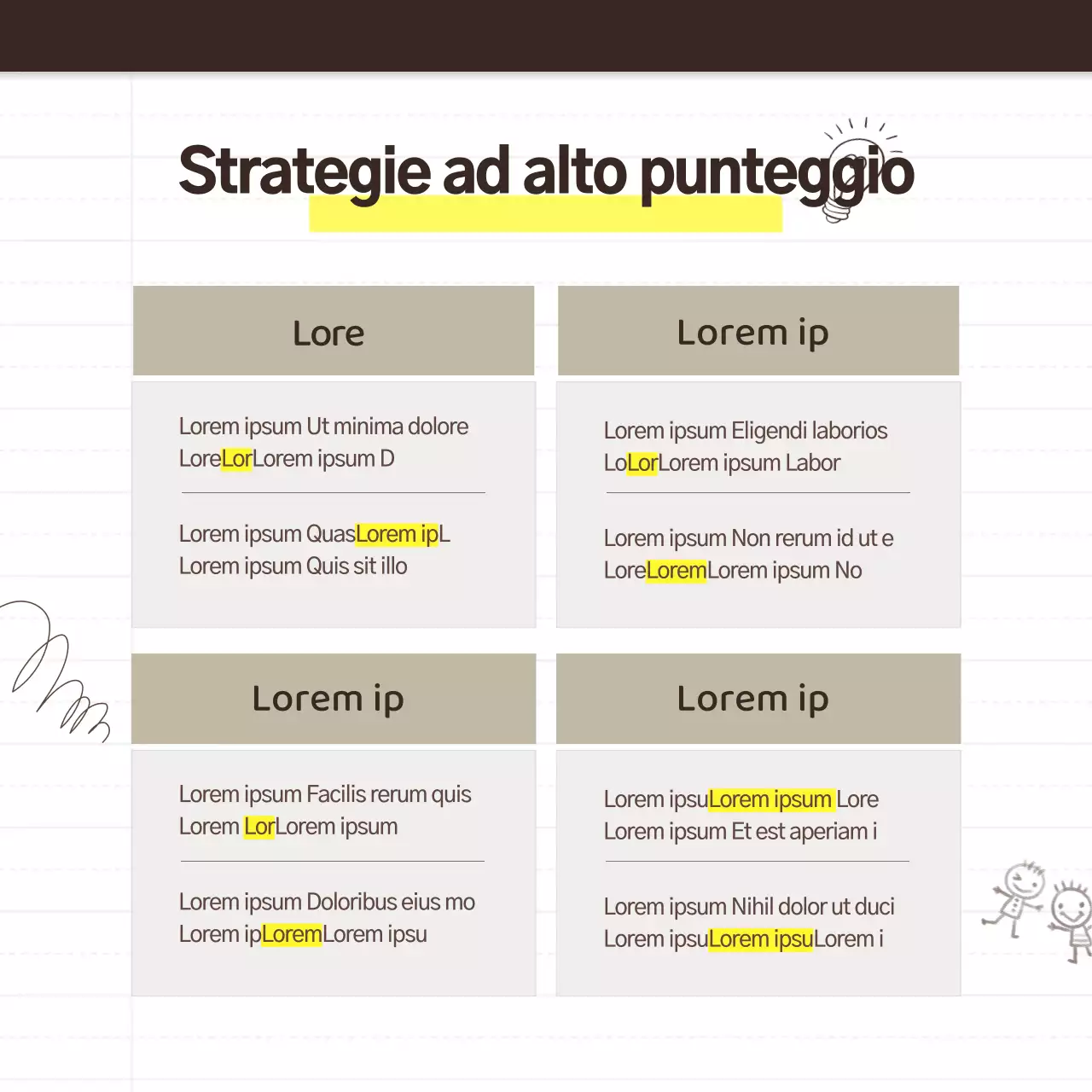 Una semplice promozione di reclutamento della scuola di formazione per l'analisi del grado interno, di colore giallo e nero.