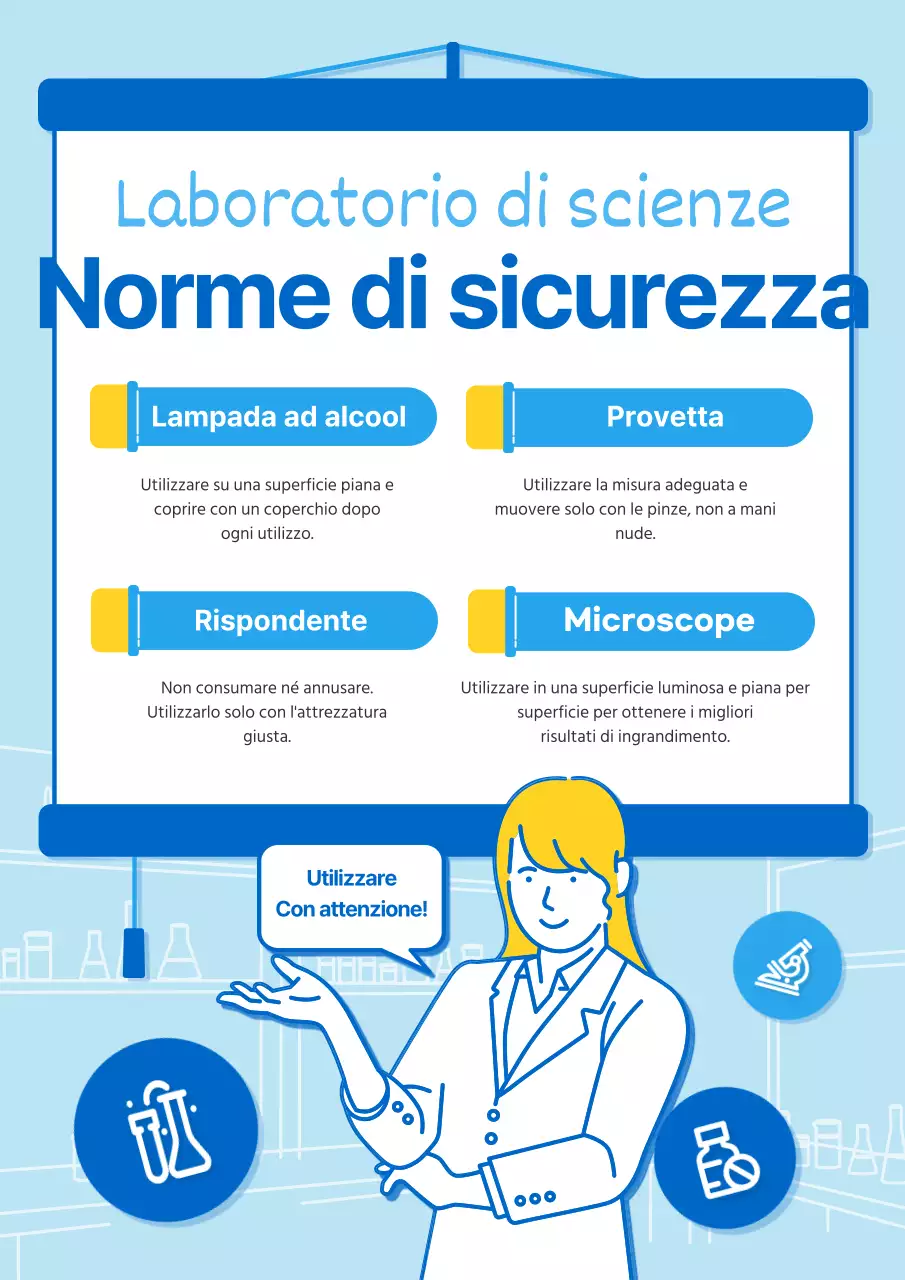Blu e luce blu schermo illustrazione lezione Scienza laboratorio uso strumento di laboratorio