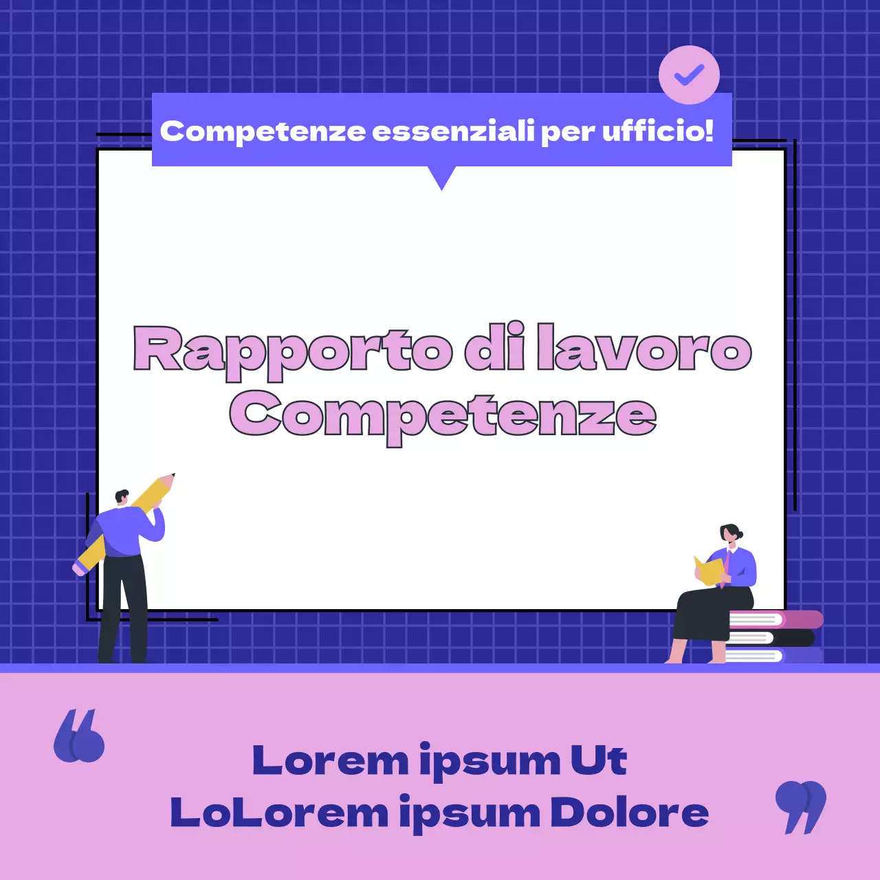 Carta della vita lavorativa blu e rosa notizie