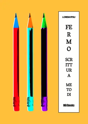 Hobby di scrittura pop art giallo e bianco