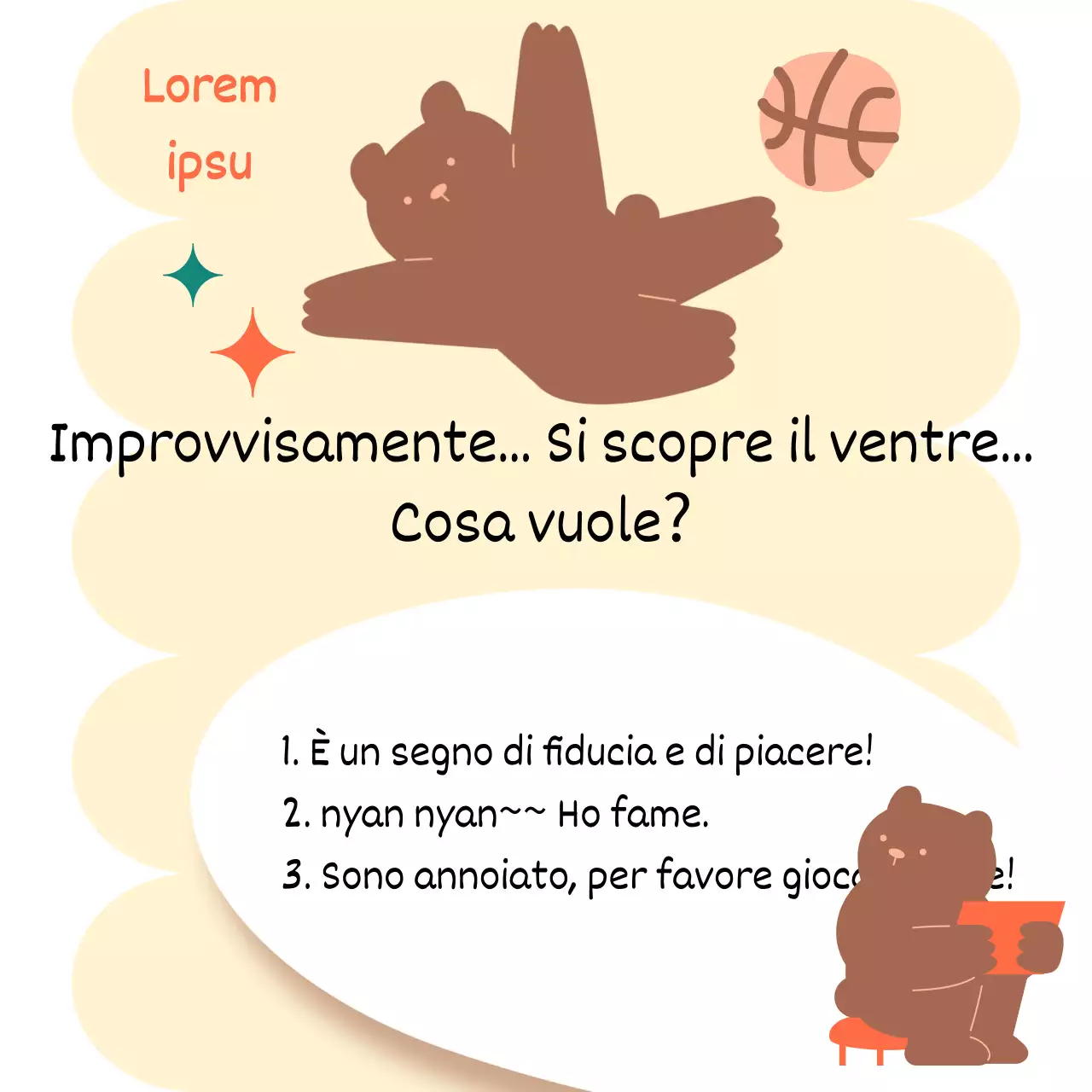 L'adorabile storia del linguaggio dei gatti di Brown e Yellow