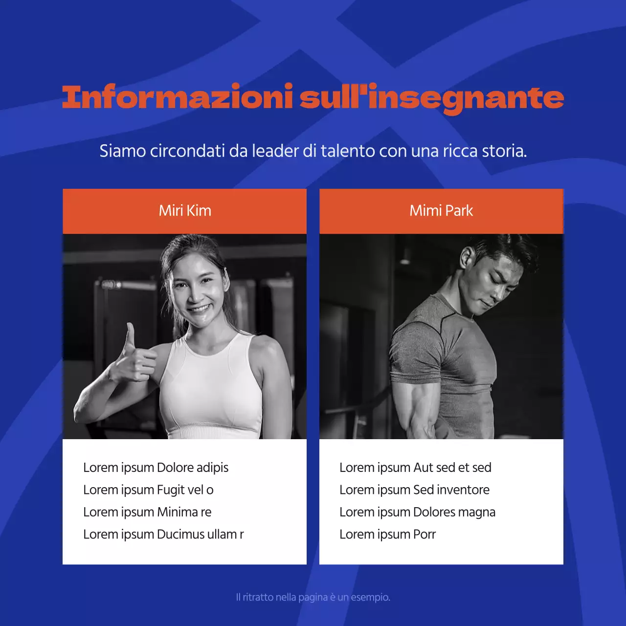 Reclutamento per la squadra di basket del Centro sportivo blu e arancione