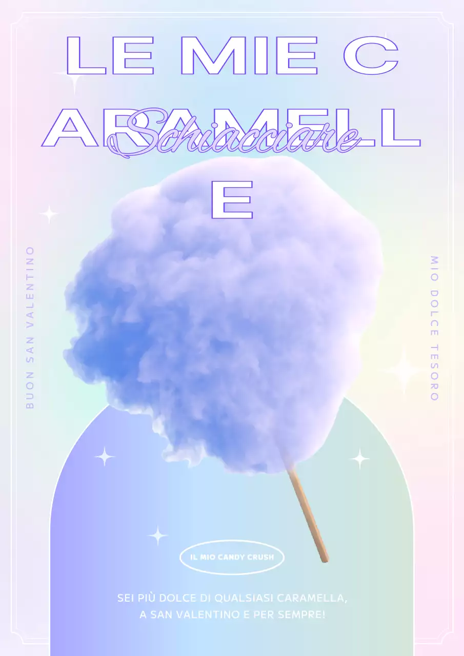 Giorno bianco olografico in viola e azzurro