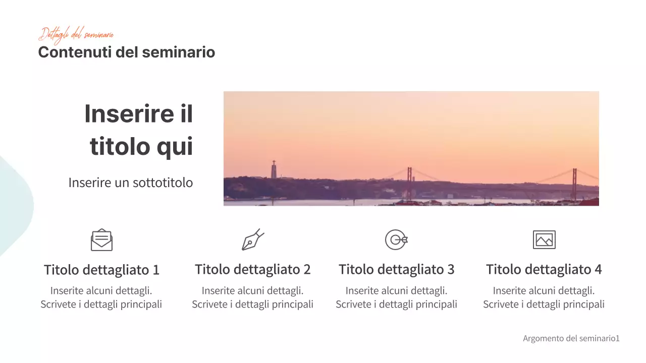 Presentazioni per seminari