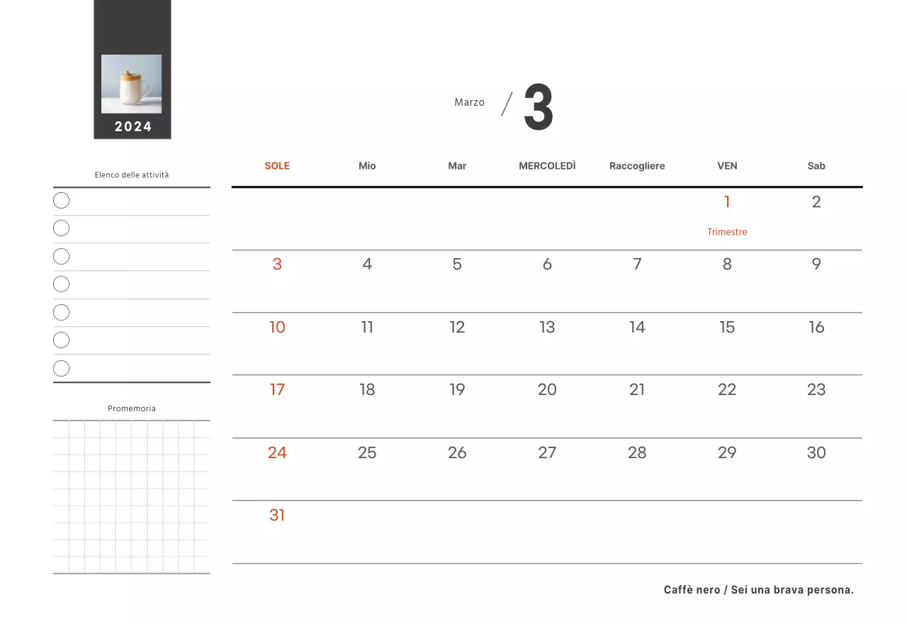 Un caffè sentimentale bianco e marrone