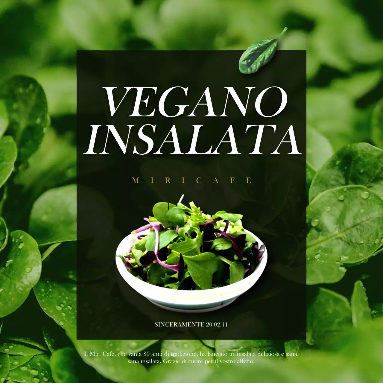 Promuovete la vostra insalata verde vegana sui social media