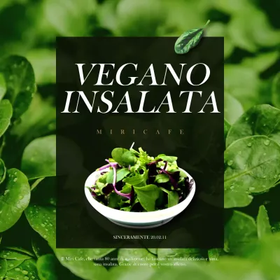Promuovete la vostra insalata verde vegana sui social media