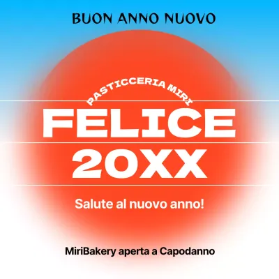 Auguri di buon anno in rosso