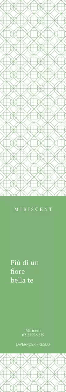 Confezione regalo per diffusore a sfondo verde