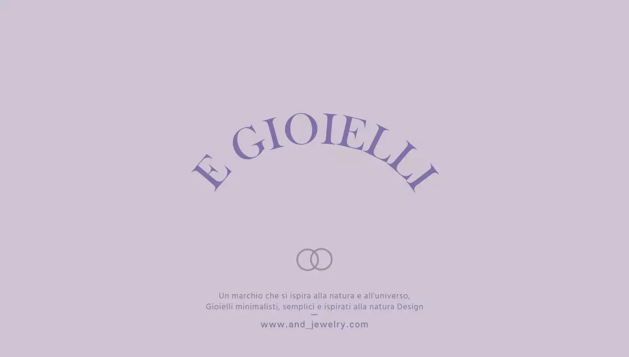Per una gioielleria con l'icona di un anello dal design semplice e di classe in viola
