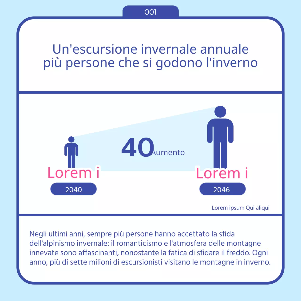 Guida alle escursioni pre-invernali con icona invernale blu