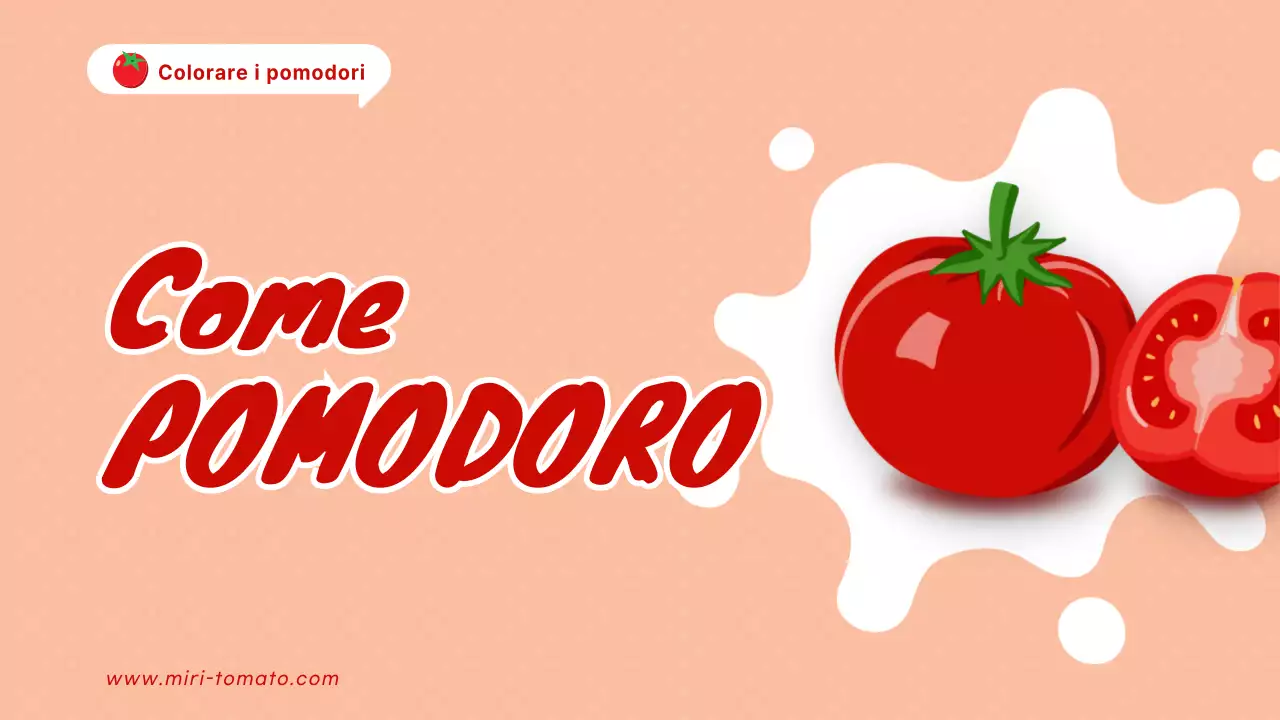 Spiegazione dei pomodori rossi e arancioni kitsch