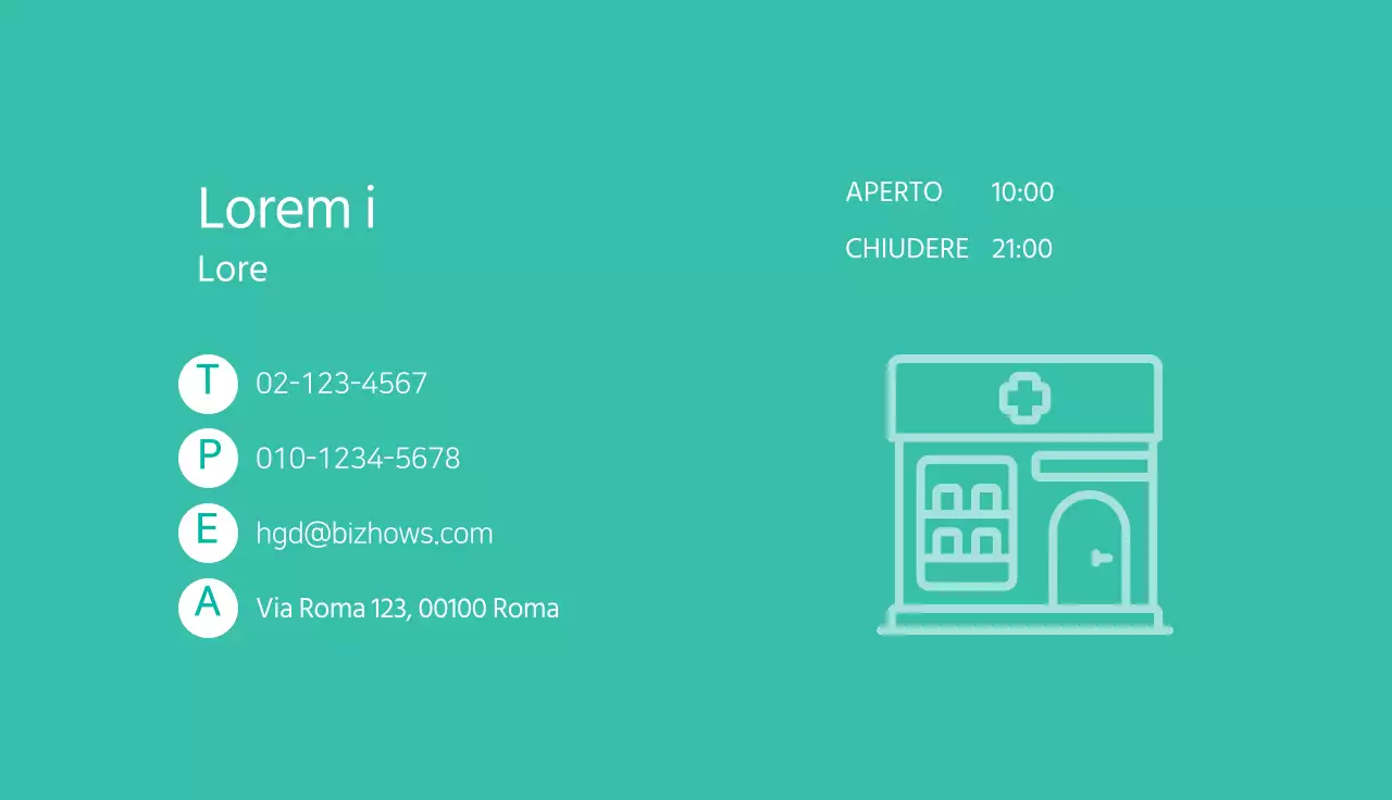 illustrazione blu logo semplice ospedale farmacia