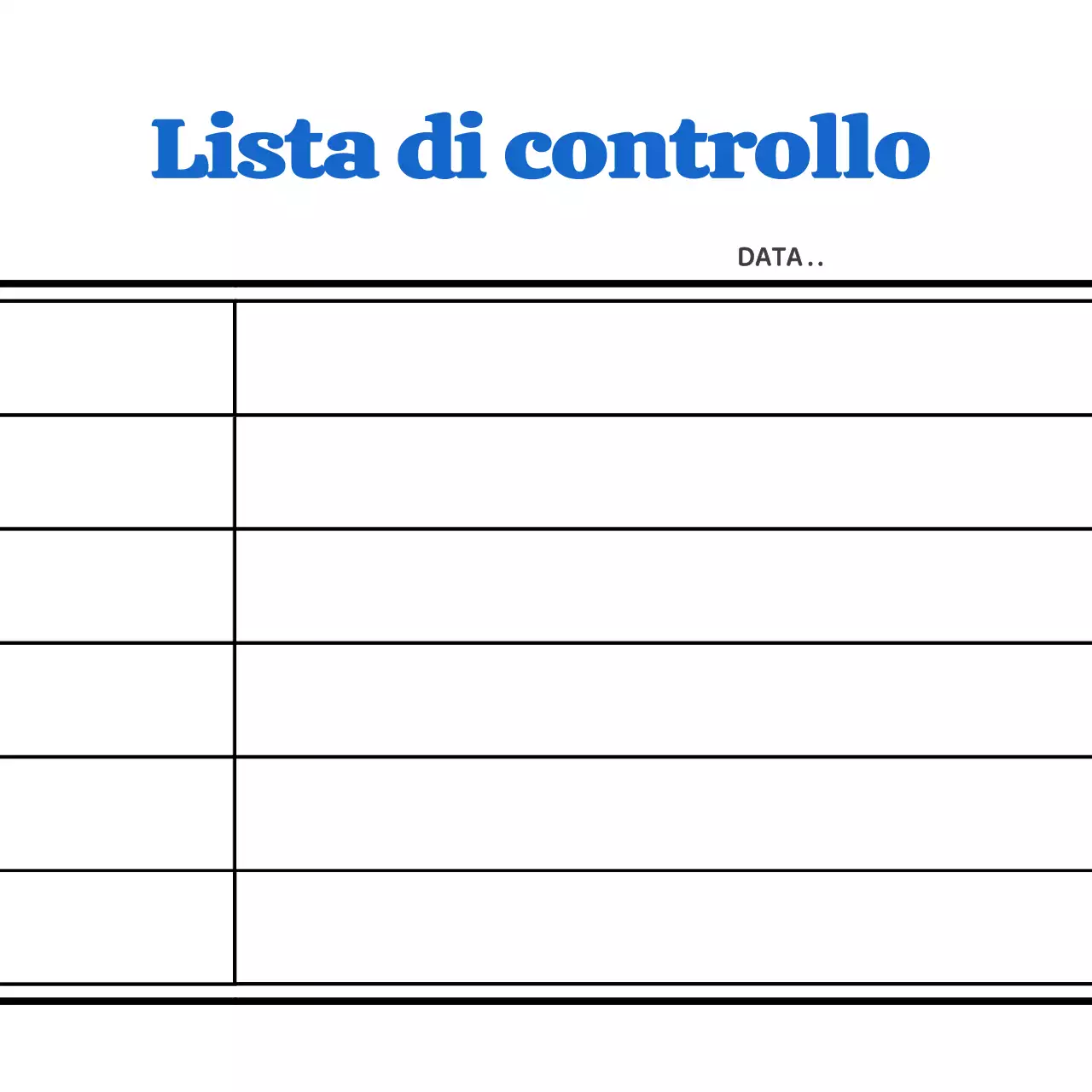 Merce pulita e semplice in stile taccuino in blu, nero e bianco