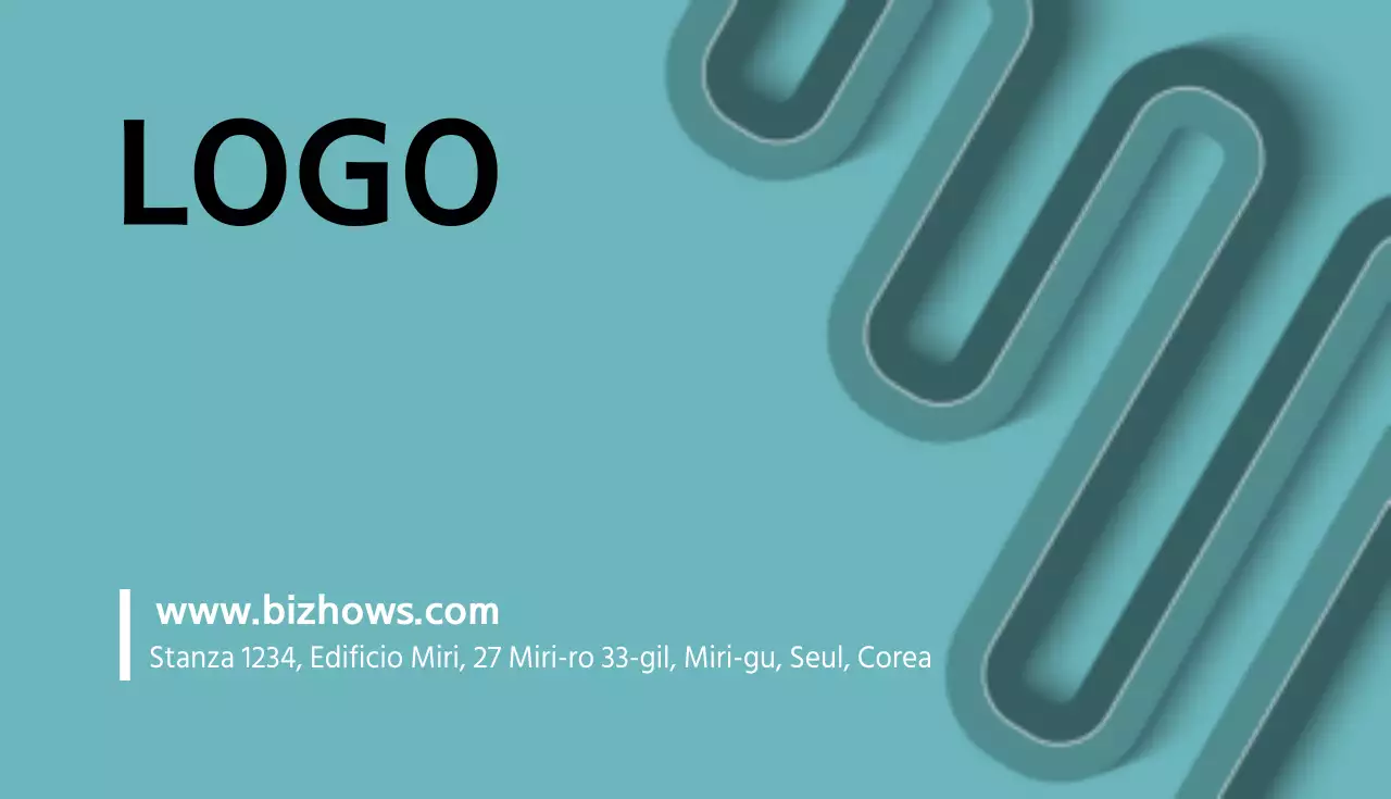 Biglietto da visita con motivi di grafica computerizzata