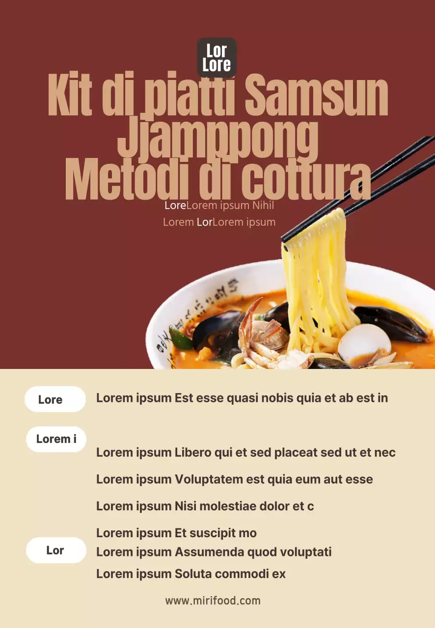 Fotografia di cibo Kit di pasti cinesi intensi Ricetta Torta di riso Memo