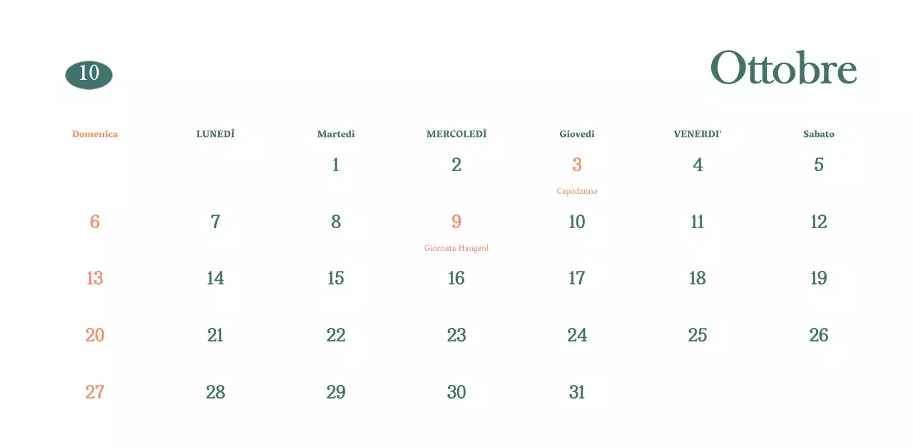 Calendario dei bar con i consigli per le bevande del mese
