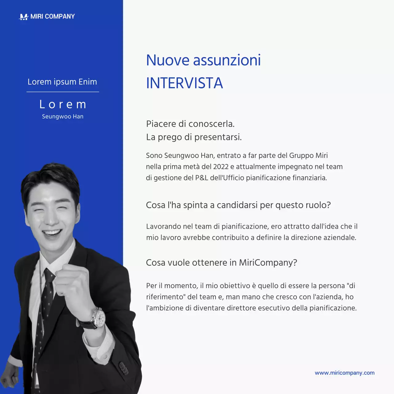 Notizie sui biglietti da visita blu