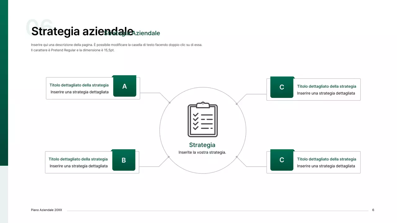 Kit per la presentazione di un business plan con un concetto di indice gradiente in verde