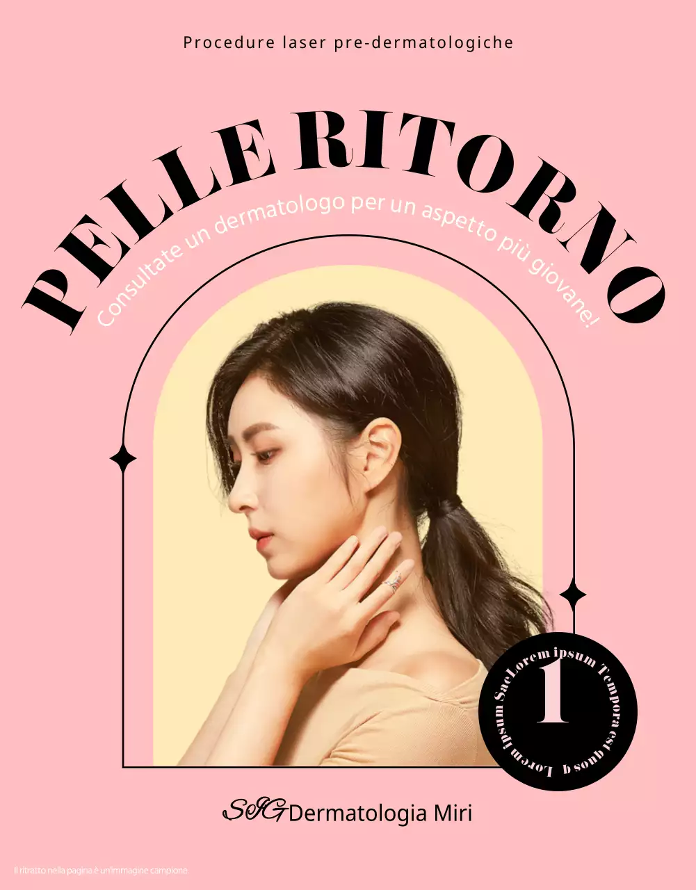 Promuovere i trattamenti laser dermatologici in rosa e nero