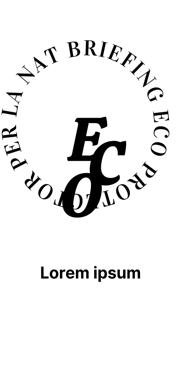 Design dell'associazione verde con testo nero