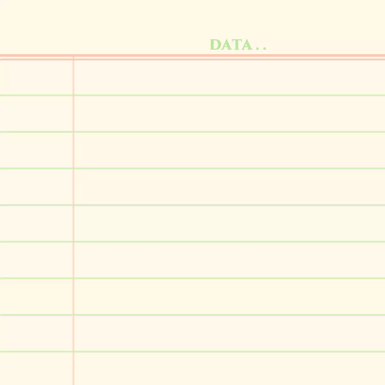 Merchandising personalizzato in giallo rosso verde concetto di nota pulita