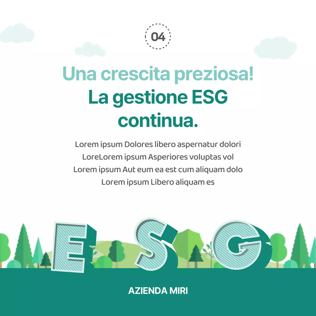 Evidenziare le illustrazioni verdi Introduzione alla gestione ESG