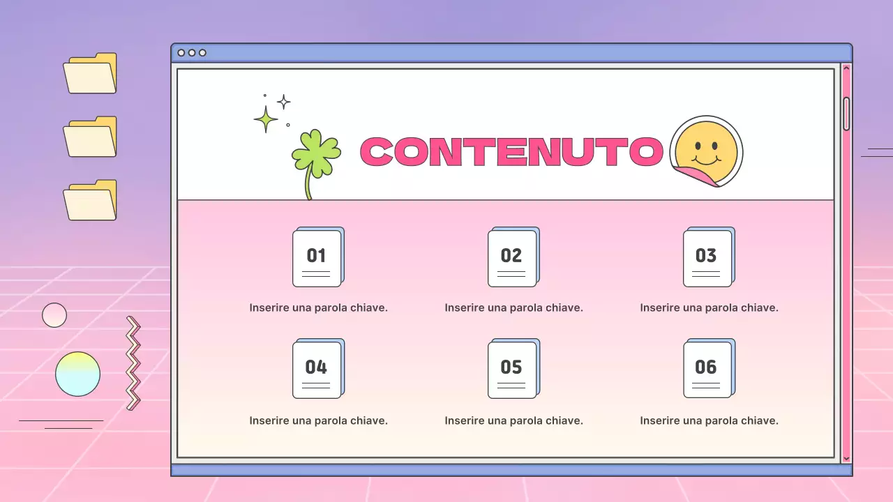 Un profilo aziendale kitsch con sfumature rosa