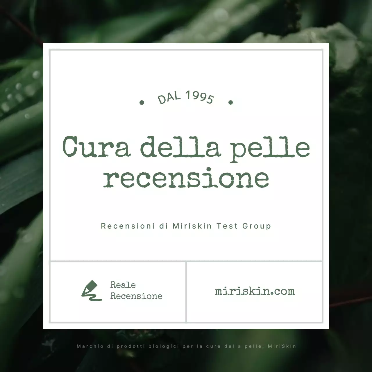 Recensione dei cosmetici biologici Green's