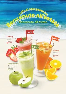 Premium Dessert Cafe Drinks Menu Ads