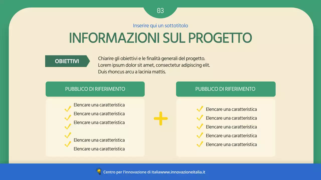 Una semplice proposta commerciale verde e blu per incoraggiare l'homesteading