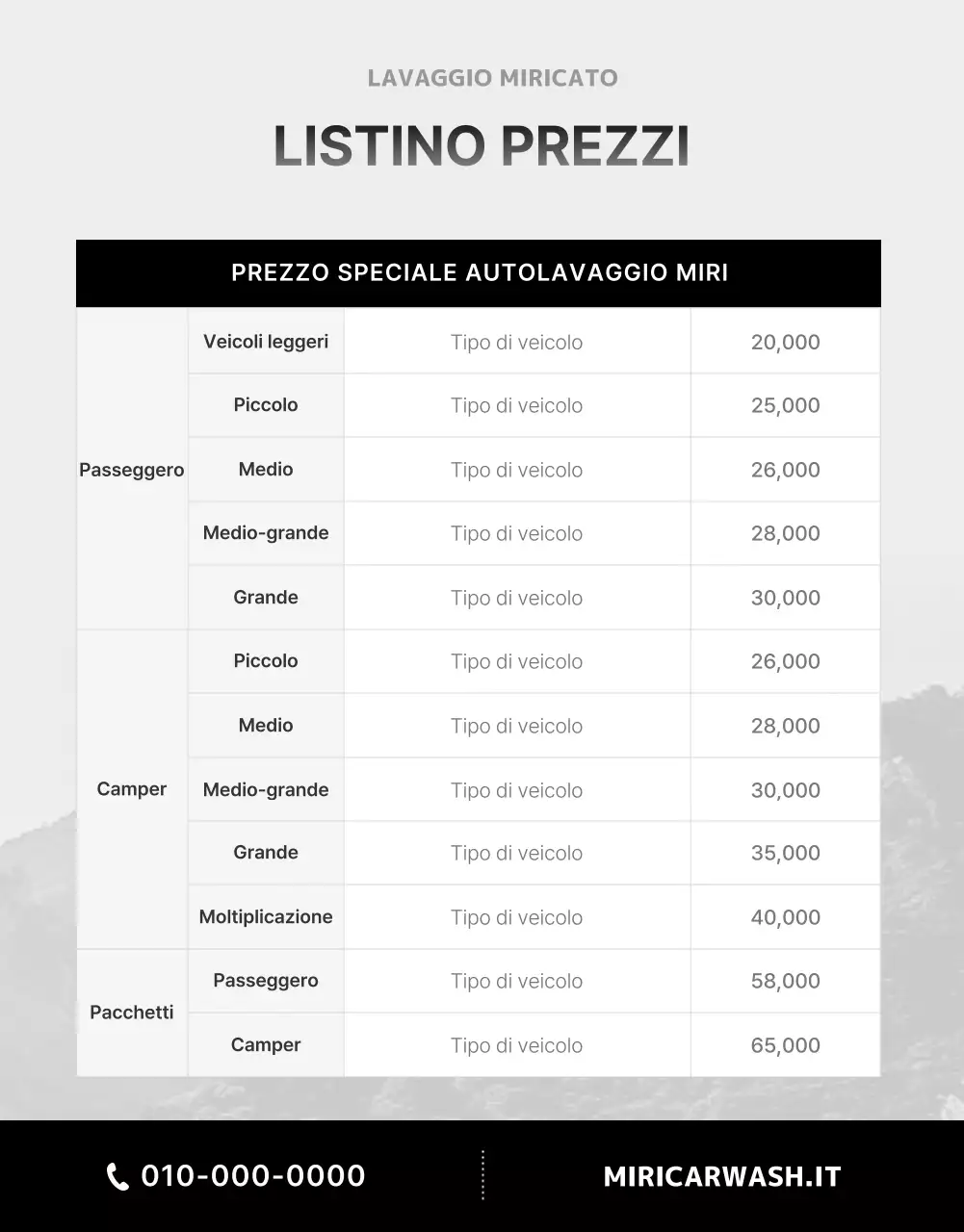 Lavaggio a mano di auto bianche e nere